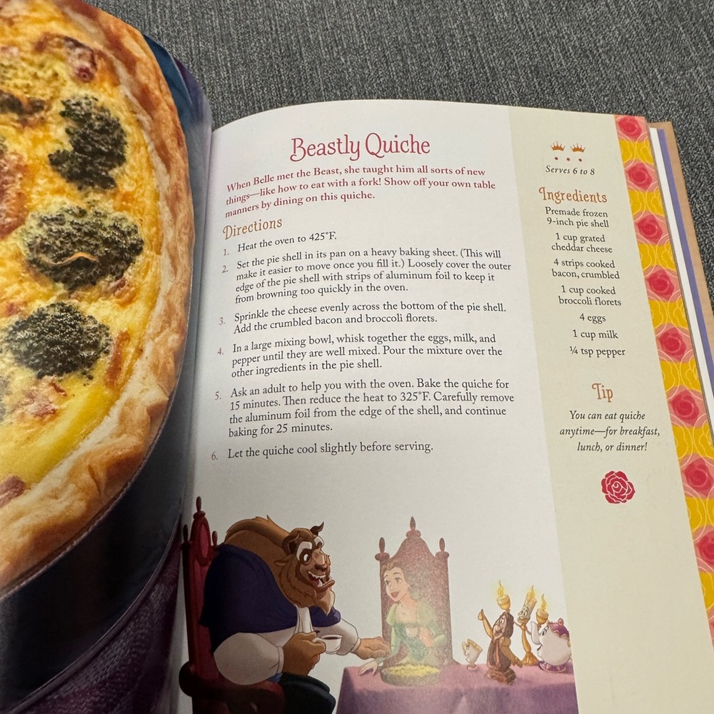 Disney Princess Cookbook with Purple and Cream Accents - Picture 2 of 8